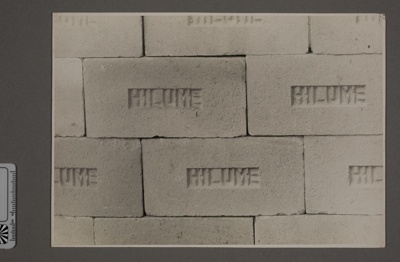 Photograph - Close-up of HILUME firebricks; 2008.1.3211