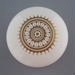 Door handle and rose - Optima pattern; Crown Lynn Technical Ceramics Limited; 1976-1989; 2008.1.679