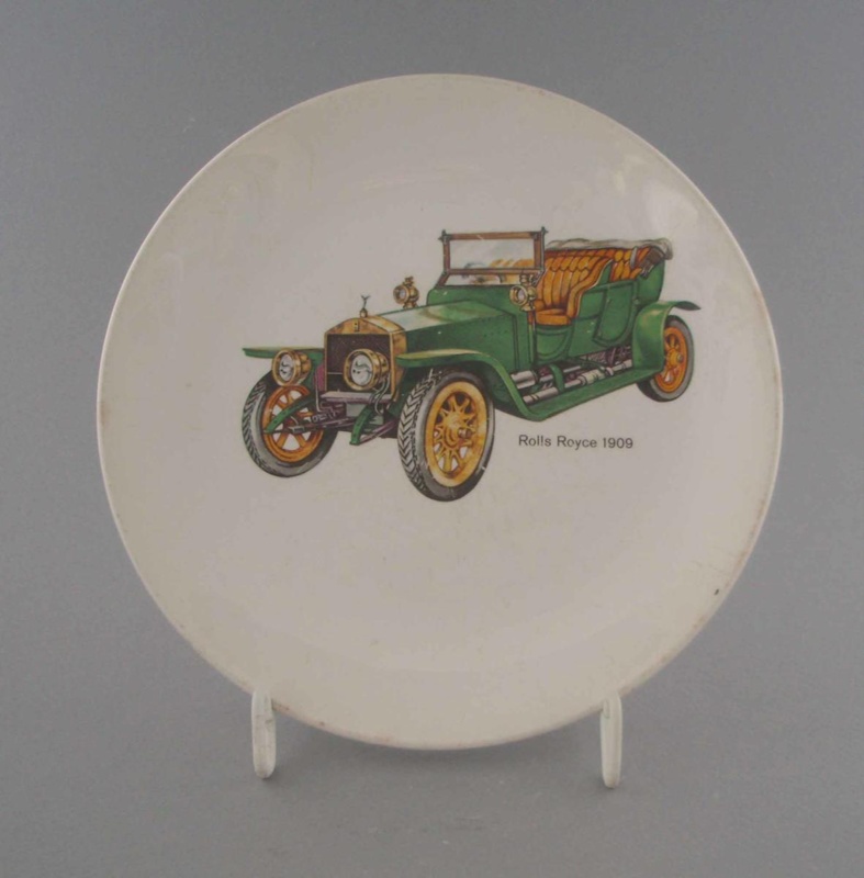 Bread And Butter Plate Early Car Crown Lynn Potteries Limited 1950