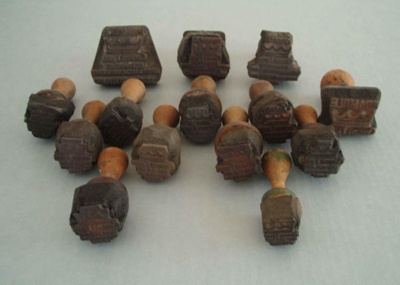 Backstamps x14; Crown Lynn Potteries Limited; 1960-1989; 2009.1.1198.1-14