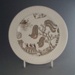 Bread and butter plate - Mandarin pattern; Crown Lynn Potteries Limited; 1970-1980; 2008.1.731