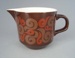 Cream jug - Time Out pattern; Crown Lynn Potteries Limited; 1967-1971; 2008.1.1139