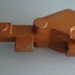 Wooden pattern - flatware making arm; Unknown; 1940-1970; 2010.1.69.1-2