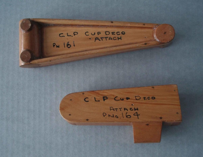 Wooden pattern x 2; Unknown; 1940-1970; 2010.1.94.1-2