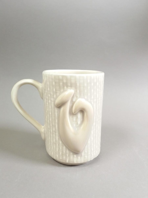 Mug - fish hook; Studio Ceramics NZ Ltd; 2007; 2017.1.103