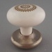 Door handle and rose - Optima pattern; Crown Lynn Technical Ceramics Limited; 1976-1989; 2008.1.679