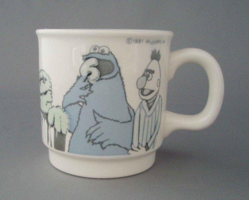 Child's mug - Sesame Street; Crown Lynn Potteries Limited; 1980-1982; 2008.1.461 Child's mug - Sesame Street; Crown Lynn Potteries Limited; 1980-1982; 2008.1.461