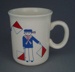 Child's mug - semaphore; Crown Lynn Potteries Limited; 1980-1989; 2008.1.2415