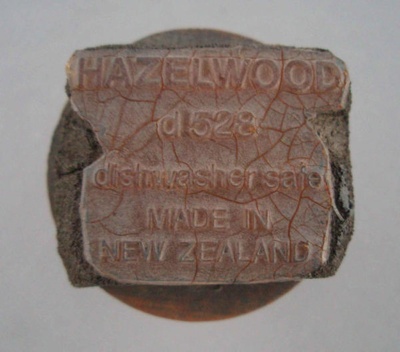 Backstamp - Hazelwood; Crown Lynn Potteries Limited; 1975-1989; 2008.1.1693