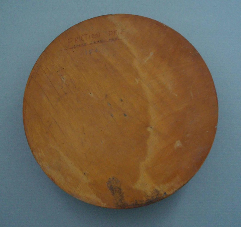 Wooden pattern - friction drive for Malkin lining machine; Unknown; 1950-1985; 2008.1.2471 Wooden pattern - friction drive for Malkin lining machine; Unknown; 1950-1985; 2008.1.2471