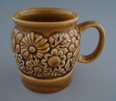 Mug - floral; Titian Potteries (1965) Limited; 1978-1989; 2008.1.2280