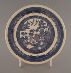 Bread and butter plate - Blue Willow pattern; Crown Lynn Potteries Limited; 1983-1989; 2008.1.2200