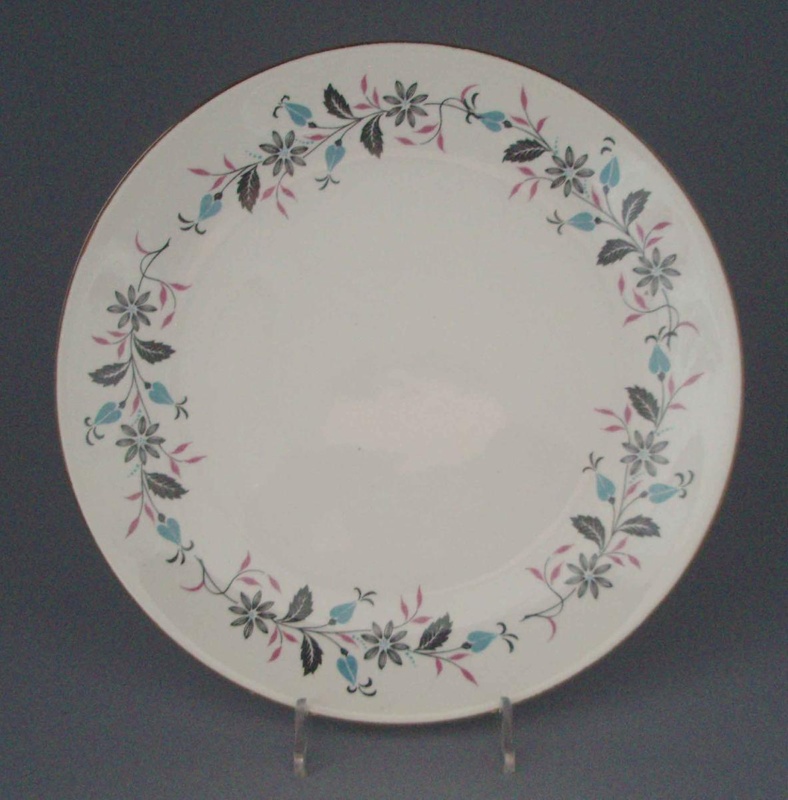 Bread And Butter Plate Floral Crown Lynn Potteries Limited 1958