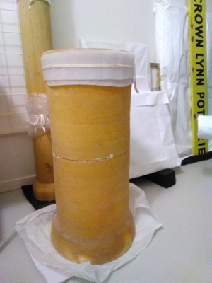 Large pipe; Joshua Carder Pottery; 2016.44.237