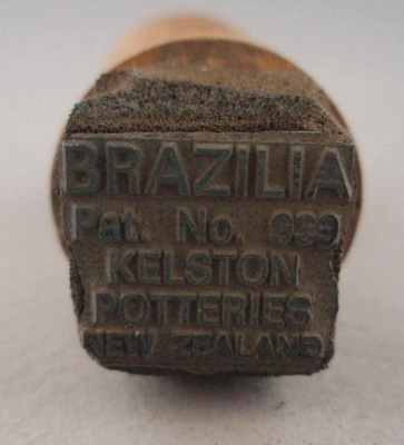 Backstamp - Brazilia; Crown Lynn Potteries Limited; 1965-1975; 2008.1.2173