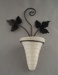 Vase and wall bracket; Crown Lynn Potteries Limited; 1950-1970; 2008.1.1114.1-2