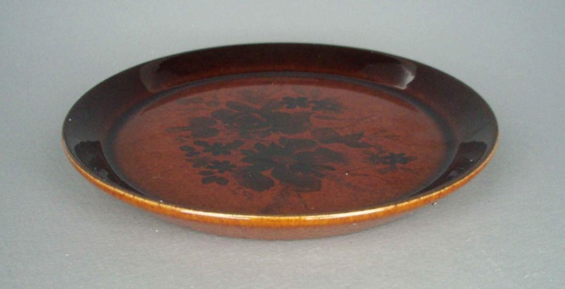 Bread and butter plate - Kashmir Rose pattern; Crown Lynn Potteries Limited; 1980-1985; 2008.1.1317