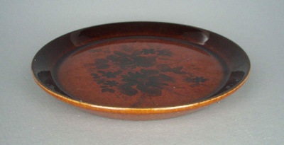Bread and butter plate - Kashmir Rose pattern; Crown Lynn Potteries Limited; 1980-1985; 2008.1.1317