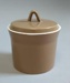 Sugar bowl and lid; Crown Lynn Potteries Limited; 1971-1985; 2017.14.10