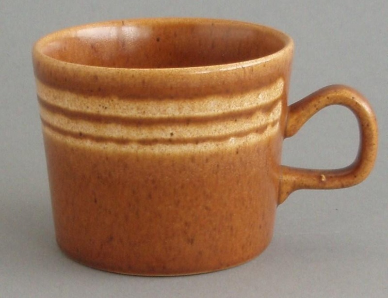 Cup - banded; Crown Lynn Potteries Limited; 1976-1983; 2008.1.13