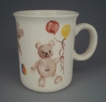 Mug - nursery; Crown Lynn Potteries Limited; 1988; 2008.1.2588