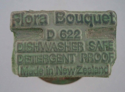 Backstamp - Flora bouquet; Crown Lynn Potteries Limited; 1975-1989; 2008.1.1690