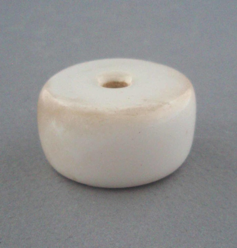 Oven element bead insulator; Crown Lynn Technical Ceramics Limited; 1930-1970; 2009.1.1297