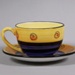 Cup and saucer - Pelorus; Studio Ceramics NZ Ltd; 1995-2017; 2017.1.153