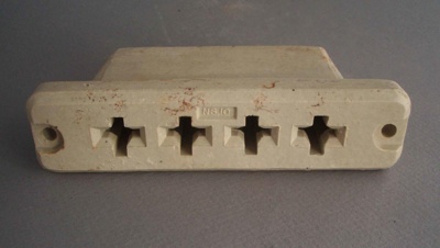 Electrical insulator; Crown Lynn Technical Ceramics Limited; 1940-1980; 2010.1.40