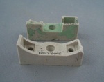 Two fuse housings; Crown Lynn Technical Ceramics Limited; 1940-1980; 2009.1.1503.1-2