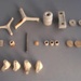Electrical fittings and other dug material; Crown Lynn Technical Ceramics Limited; 1930-1980; 2009.1.1674.1-21