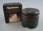 Pin box with lid and gift box - Ngakura Ware; Luke Adams Pottery Limited; 1969-1975; 2008.1.1078.1-4