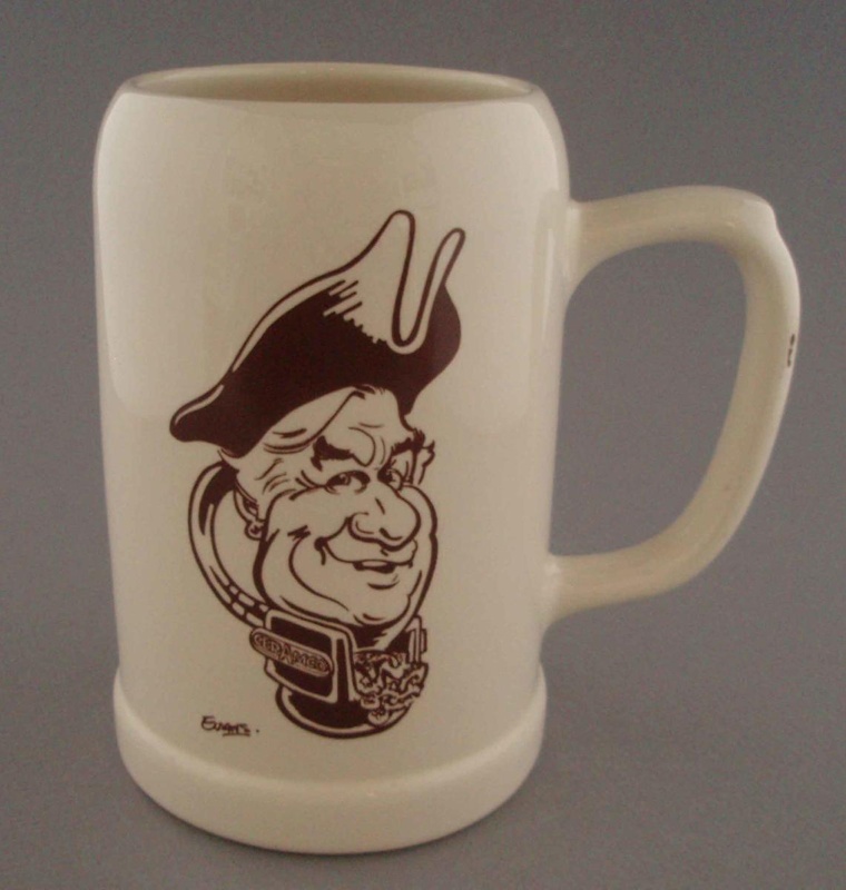 Beer stein - Tom Clark retirement; Crown Lynn Potteries Limited; 1983-1984; 2008.1.1621