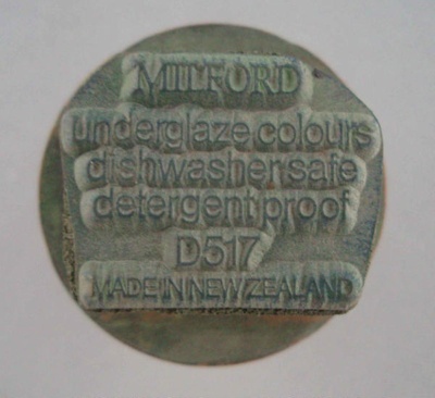 Backstamp - Milford; Crown Lynn Potteries Limited; 1975-1989; 2008.1.1694
