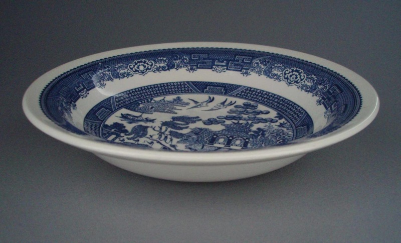 Bowl - Blue Willow pattern; Crown Lynn Potteries Limited; 1983-1989; 2008.1.2209