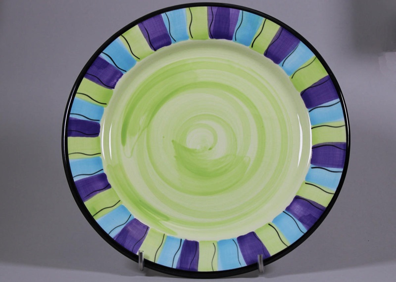 Dinner plate - Calypso; Studio Ceramics NZ Ltd; 2002; 2017.1.195