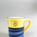 Mug - Pelorus pattern; Studio Ceramics NZ Ltd; 1999-2003; 2017.1.90