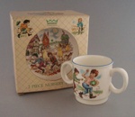 Child's dinnerset with box - Nursery Tales pattern; Crown Lynn Potteries Limited; 1984-1989; 2008.1.1080.1-4