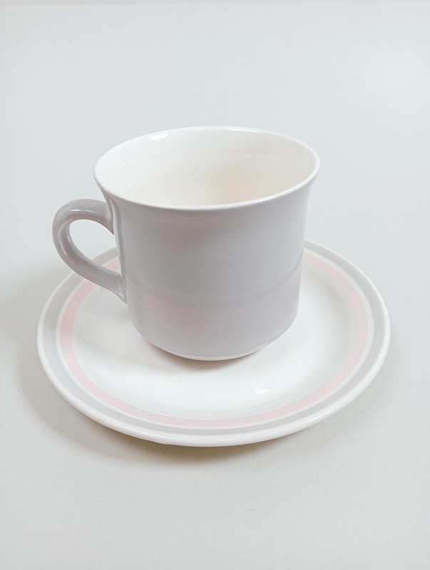 Cup and Saucer - Candy; Crown Lynn Potteries Limited; 1980s; 2016.48.31