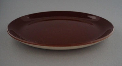 Bread and butter plate - Colour glaze; Crown Lynn Potteries Limited; 1982-1989; 2009.1.1023
