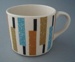 Coffee cup - Bermuda pattern; Crown Lynn Potteries Limited; 1964-1968; 2008.1.1852