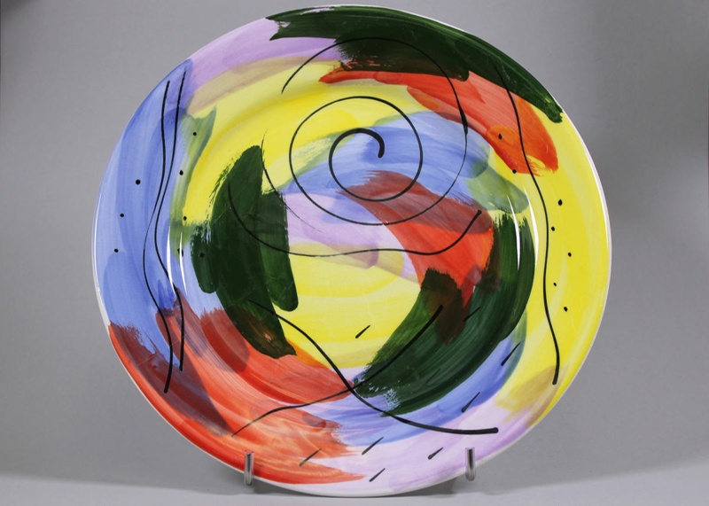 Dinner plate - Island Bay; Studio Ceramics NZ Ltd; 2017.1.170