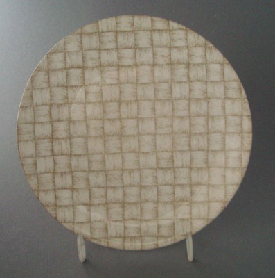 Bread and butter plate - Sylvia Corvette pattern; Crown Lynn Potteries Limited; 1960-1975; 2008.1.955
