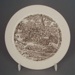 Bread and butter plate - country scene; Crown Lynn Potteries Limited; 1969-1989; 2008.1.1481