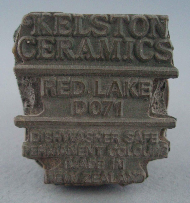 Backstamp - Red Lake; Crown Lynn Potteries Limited; 1975-1985; 2008.1.2123