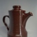 Coffee pot and lid; Titian Potteries (1965) Limited; 1977-1980; 2008.1.722.1-2