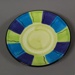 Saucer - Calypso pattern; Studio Ceramics NZ Ltd; 2002; 2017.1.7