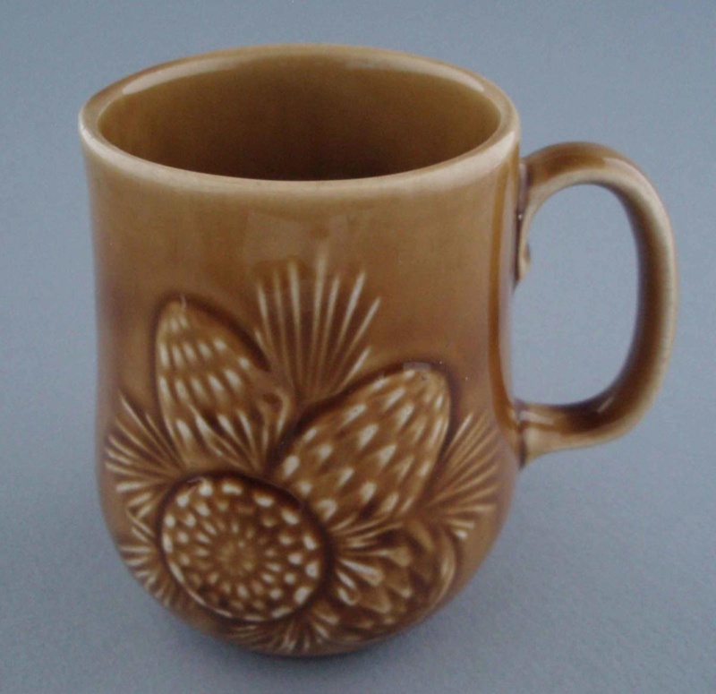 Mug - pine cone; Titian Potteries (1965) Limited; 1977-1989; 2008.1.2297