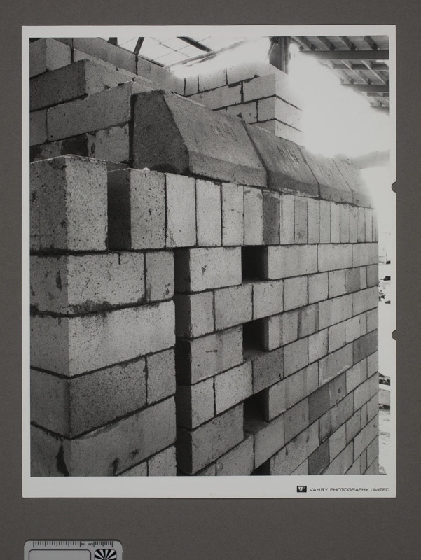 Photograph - Mino Kiln - Close-up Of Bricks "Crown Lynn Furnaces 18/5/70"; Vahry Photography Limited; 13 May 1970; 2008.1.3174
