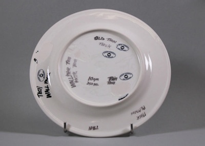Salad plate - test; Studio Ceramics NZ Ltd; 2017.1.293